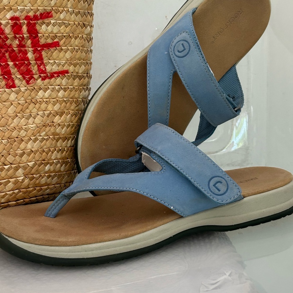 Blue leather Sandals size 8M